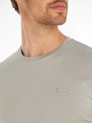 Calvin Klein Grey Chrome Smooth Cotton T-Shirt - Image 3 of 6