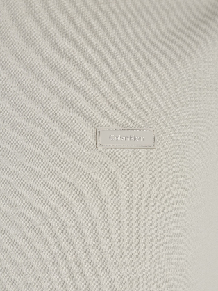 Calvin Klein Grey Chrome Smooth Cotton T-Shirt - Image 6 of 6