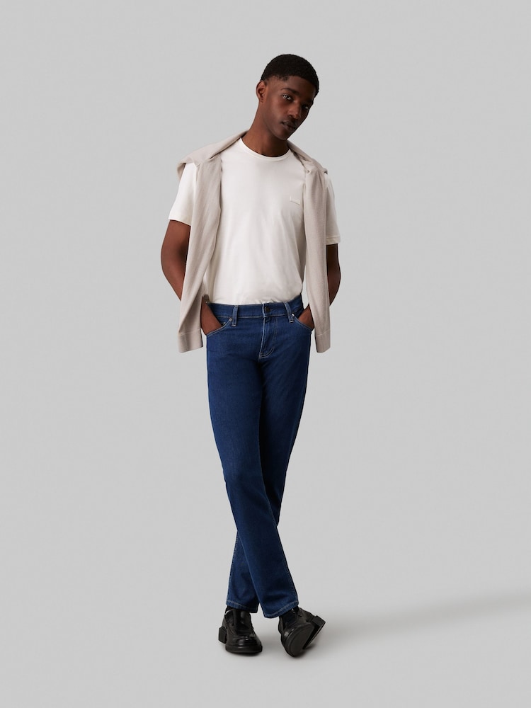 Calvin Klein White Smooth Cotton T-Shirt - Image 1 of 6