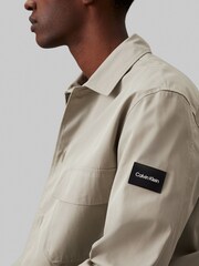 Calvin Klein Brown Cotton Nylon Overshirt - Image 2 of 5