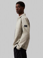 Calvin Klein Brown Cotton Nylon Overshirt - Image 3 of 5