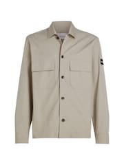Calvin Klein Brown Cotton Nylon Overshirt - Image 5 of 5