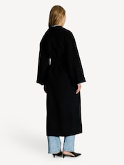 By Malene Birger Black Trullem Wool Blend Coat - Image 2 of 7