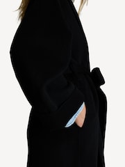 By Malene Birger Black Trullem Wool Blend Coat - Image 5 of 7