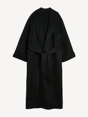 By Malene Birger Black Trullem Wool Blend Coat - Image 7 of 7
