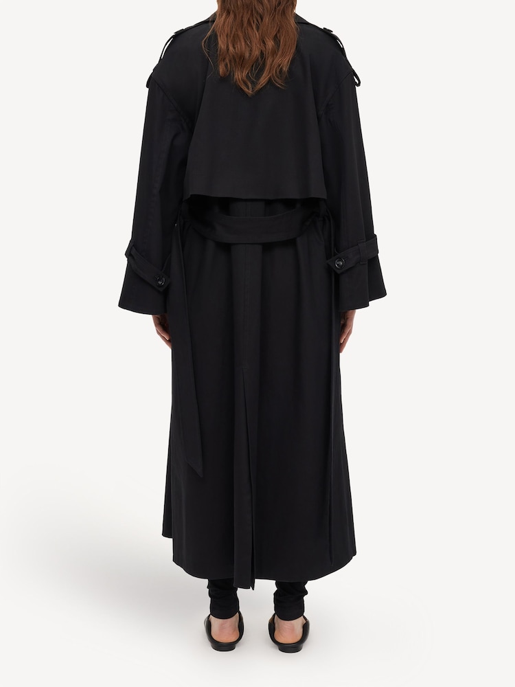 By Malene Birger Black Alanis Trench Coat - Image 2 of 4 By Malene Birger Black Alanis Trench Coat - Image 2 of 4