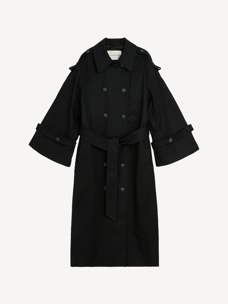 By Malene Birger Black Alanis Trench Coat - Image 4 of 4