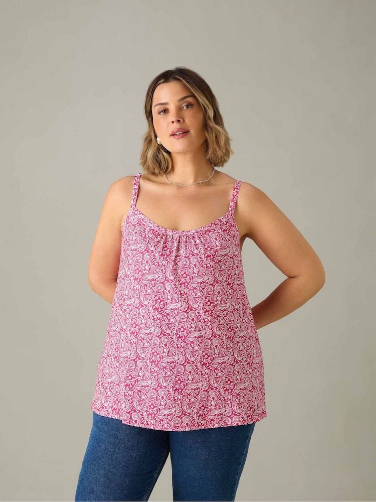 Live Unlimited Trägeroberteil aus Jerseymaterial mit Paisleymuster - Bild 2 von 4