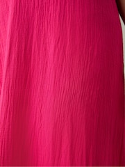 Live Unlimited Pink Cotton Crinkle Ring Dress - Image 6 of 8