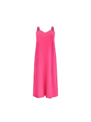 Live Unlimited Pink Cotton Crinkle Ring Dress - Image 8 of 8