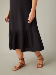 Live Unlimited Black Curve Tiered Dress - Image 2 of 3