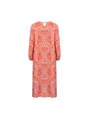Live Unlimited Red Paisley Boho Maxi Dress - Image 7 of 7