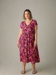 Live Unlimited – gestuftes Midikleid mit Paisleymuster in Petite-Größe - Bild 3 von 6