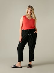 Live Unlimited Black Curve Woven Joggers - Image 1 of 3
