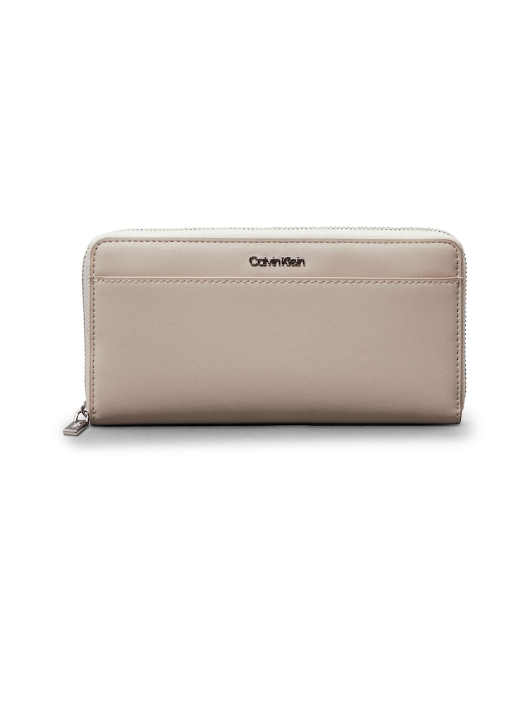 Calvin Klein Grey Must Zip Around Wallet - Image 1 of 4 Calvin Klein Grey Must Zip Around Wallet - Image 1 of 4