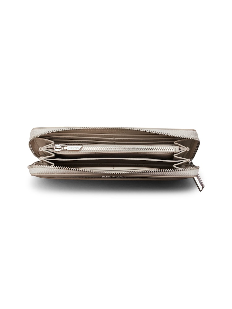 Calvin Klein Grey Must Zip Around Wallet - Image 4 of 4 Calvin Klein Grey Must Zip Around Wallet - Image 4 of 4