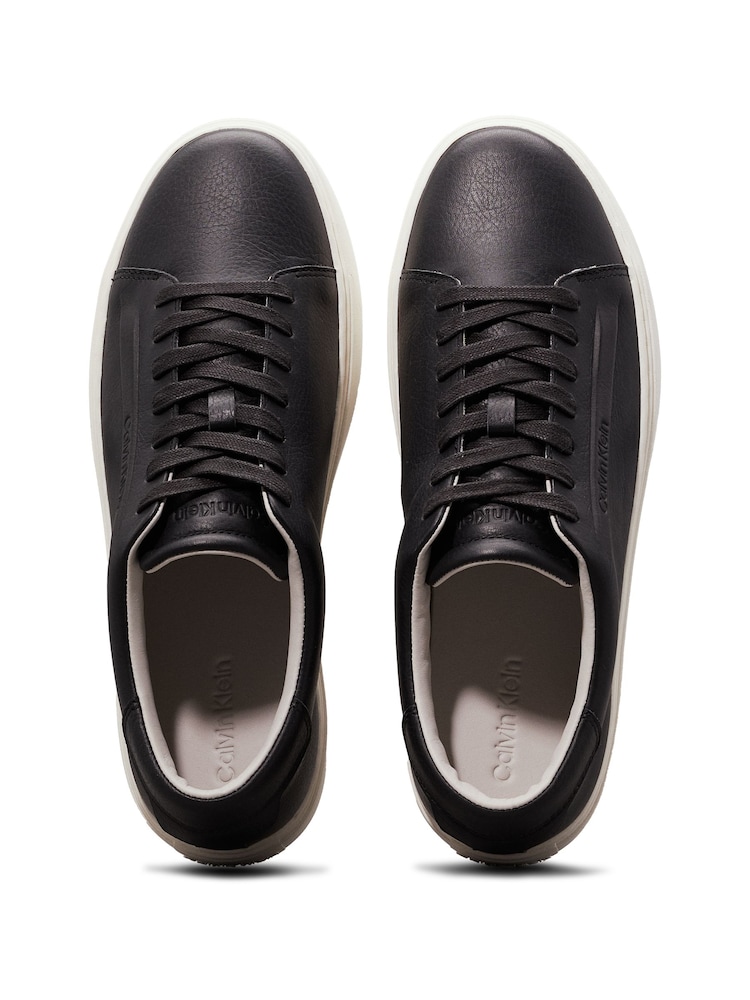 Calvin Klein Black Low Top Lace Up Trainers - Image 5 of 5