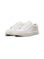 Calvin Klein White Low Top Lace Up Trainers - Image 1 of 5