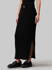 Calvin Klein Jeans Woven Label Sweater Black Skirt - Image 1 of 6