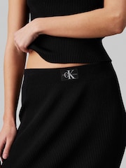 Calvin Klein Jeans Woven Label Sweater Black Skirt - Image 3 of 6