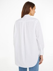 Calvin Klein Jeans Utility Long Sleeved 100% Cotton White Shirt - Image 2 of 6
