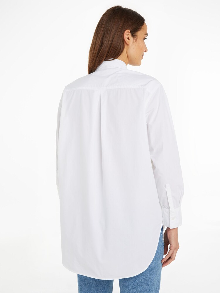 Calvin Klein Jeans Utility Long Sleeved 100% Cotton White Shirt - Image 2 of 6