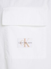 Calvin Klein Jeans Utility Long Sleeved 100% Cotton White Shirt - Image 6 of 6