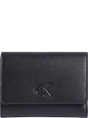 Calvin Klein Grey Light Monogram Zip Wallet - Image 1 of 3