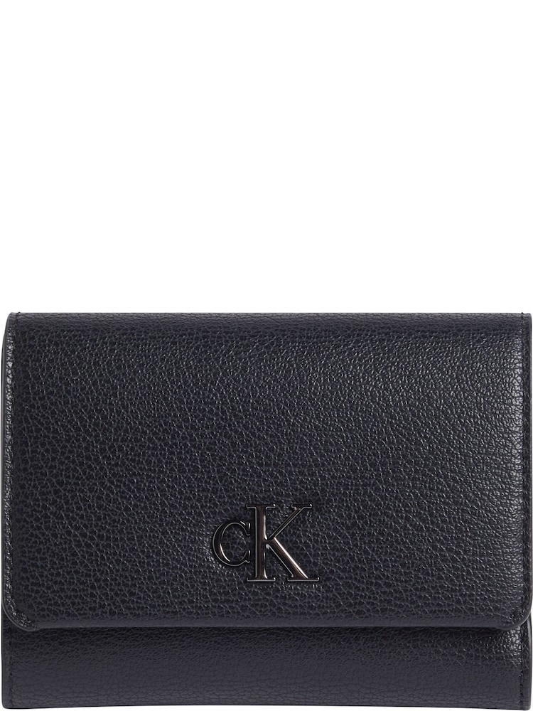 Calvin Klein Grey Light Monogram Zip Wallet - Image 1 of 3