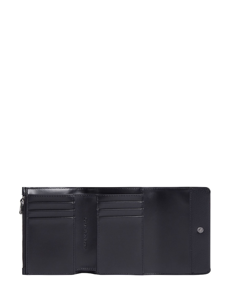 Calvin Klein Grey Light Monogram Zip Wallet - Image 2 of 3