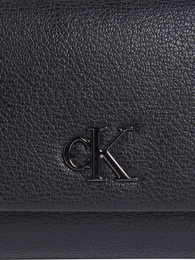 Calvin Klein Grey Light Monogram Zip Wallet - Image 3 of 3