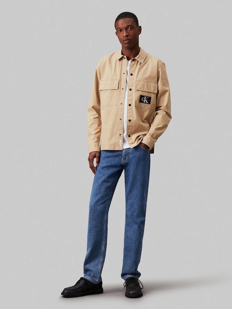 Calvin Klein Jeans Cargo Brown Overshirt - صورة 1 من 5