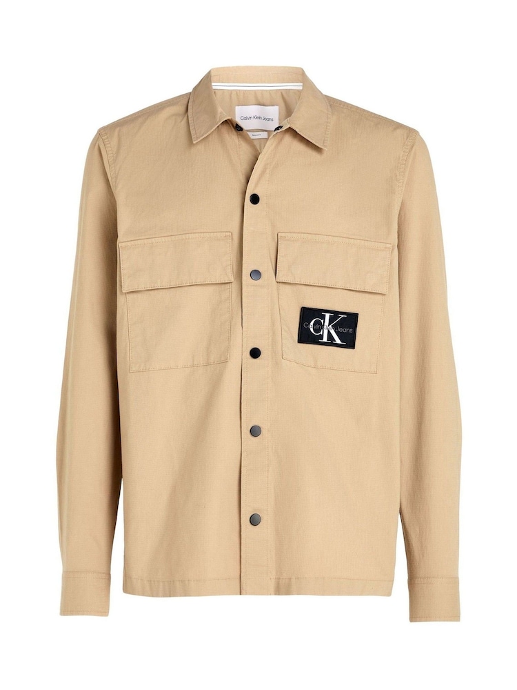 Calvin Klein Jeans Cargo Brown Overshirt - Image 5 of 5 Calvin Klein Jeans Cargo Brown Overshirt - Image 5 of 5