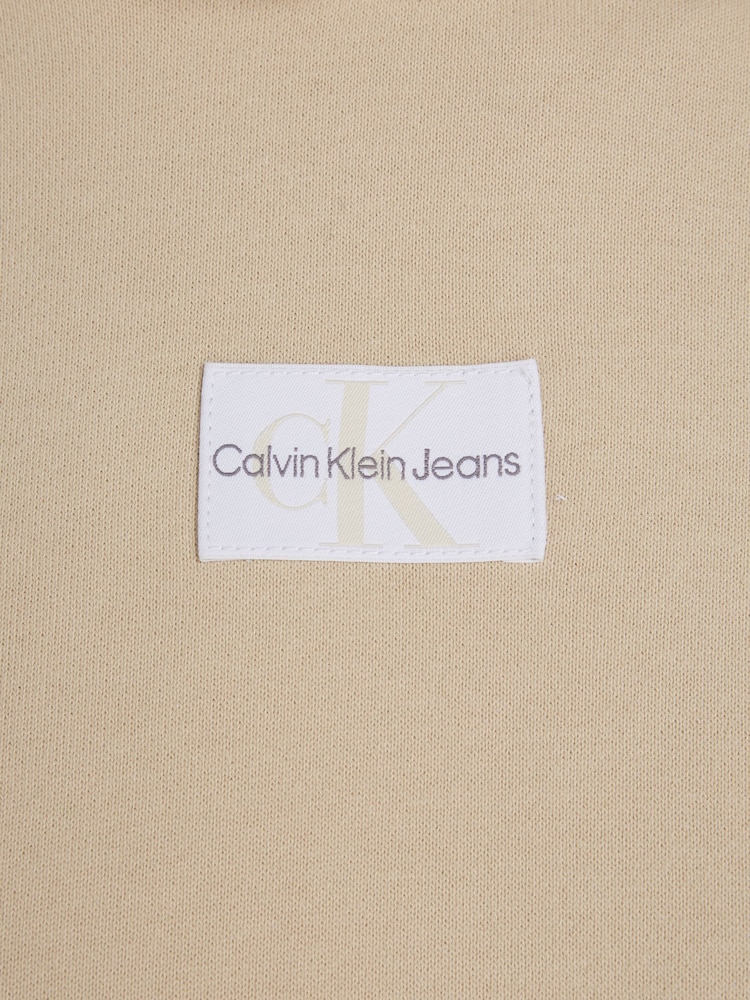 Calvin Klein Jeans Oversized Green Woven Label 100% Cotton Hoodie - Image 6 of 6 Calvin Klein Jeans Oversized Green Woven Label 100% Cotton Hoodie - Image 6 of 6