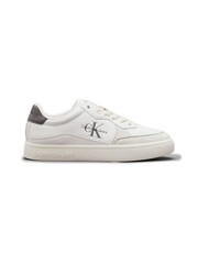 Calvin Klein Grey Classic Cupsole Low Lace-Up Trainers - Image 1 of 5