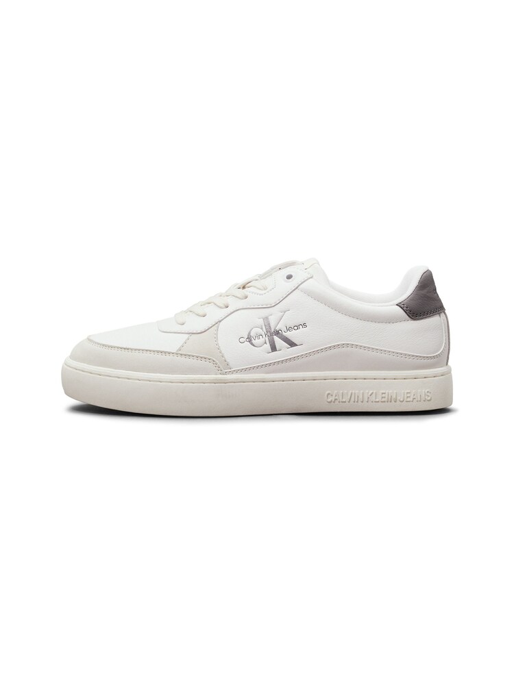 Calvin Klein Grey Classic Cupsole Low Lace-Up Trainers - Image 2 of 5
