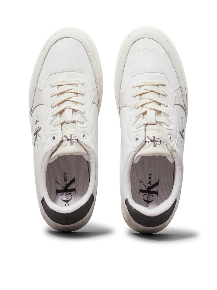 Calvin Klein Grey Classic Cupsole Low Lace-Up Trainers - Image 5 of 5