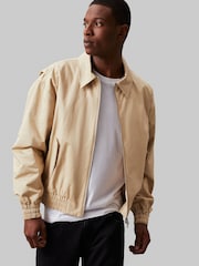 Calvin Klein Jeans Green Cotton Bomber Jacket - Image 3 of 5
