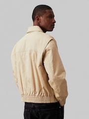 Calvin Klein Jeans Green Cotton Bomber Jacket - Image 4 of 5