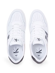 Calvin Klein White Classic Cupsole Low Lace-Up Trainers - Image 2 of 4