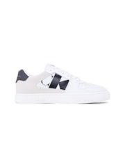 Calvin Klein White Classic Cupsole Low Lace-Up Trainers - Image 3 of 4