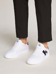 Calvin Klein White Classic Cupsole Low Lace-Up Trainers - Image 4 of 4