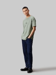 Calvin Klein Jeans Green City Grid 100% Cotton T-Shirt - Image 1 of 5