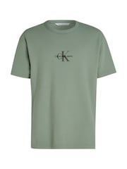 Calvin Klein Jeans Green City Grid 100% Cotton T-Shirt - Image 5 of 5
