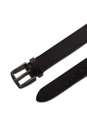 Calvin Klein Black Classic Flat Leather 35mm Belt - Image 2 of 3