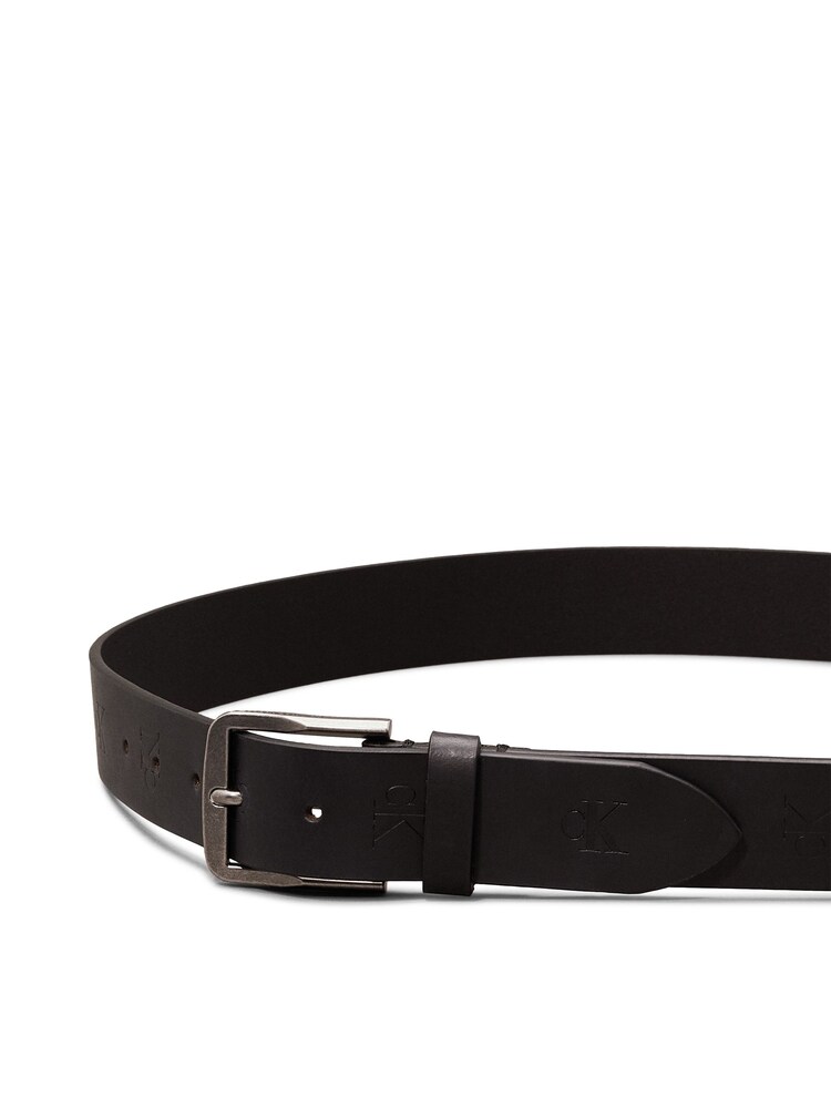 Calvin Klein Black Classic Flat Leather 35mm Belt - Image 3 of 3