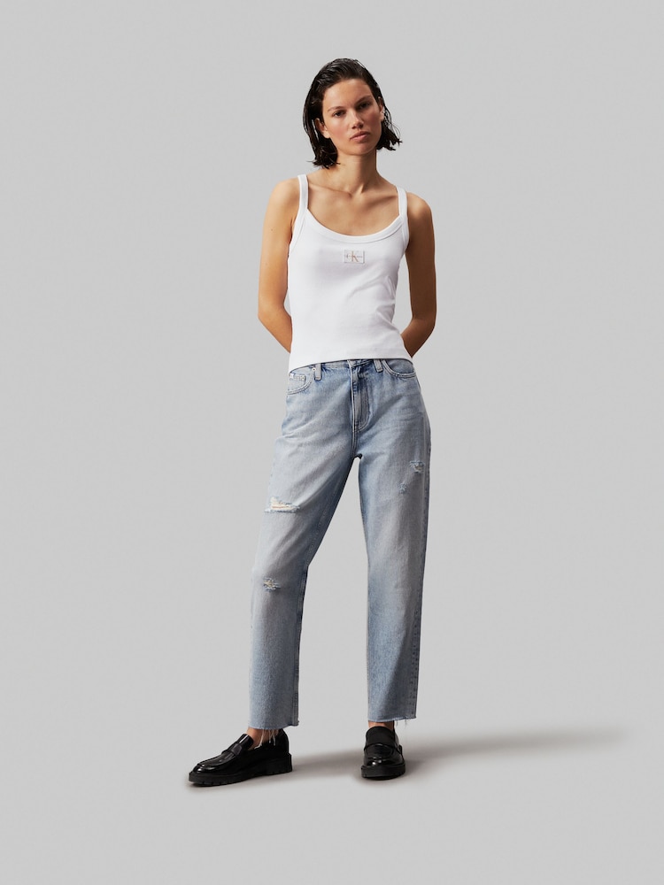 Calvin Klein Jeans Blue Mom Jeans - Image 1 of 5