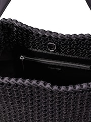 Calvin Klein Black Medium Braided Shoulder Bag - Image 4 of 5