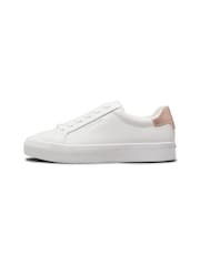 Calvin Klein White Lace-Up Trainers - Image 2 of 5