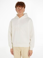 Calvin Klein Jeans Scuba White Hoodie - Image 1 of 6